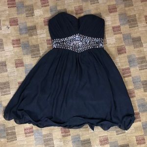 Black Strapless Dress